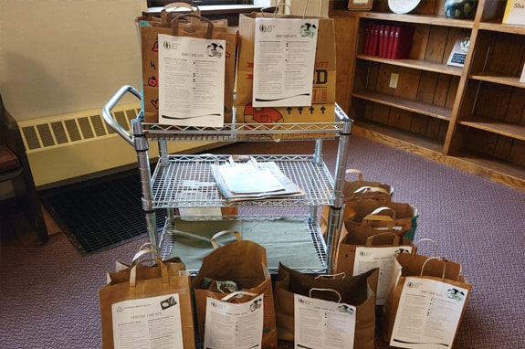 St. Paul's Lutheran Church - image of bags of donations