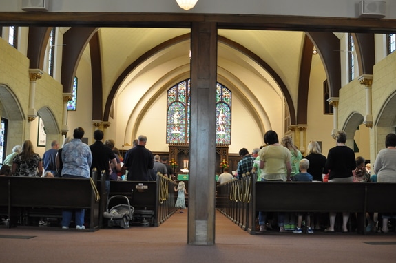 St. Paul's Lutheran Church - image of congregation in the pews